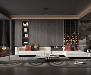 Modern A Living Room-ID:594563018