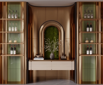 Modern Entrance Cabinet-ID:830952882