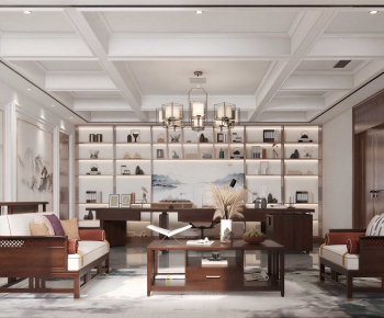 New Chinese Style Manager's Office-ID:271830083