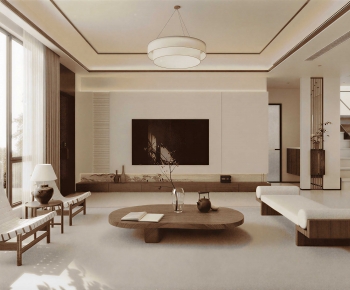 New Chinese Style A Living Room-ID:644612077
