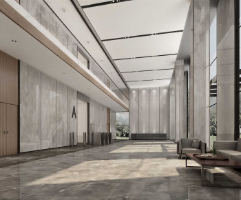 Modern Office Reception Desk-ID:980470242