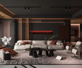 Modern A Living Room-ID:976690056