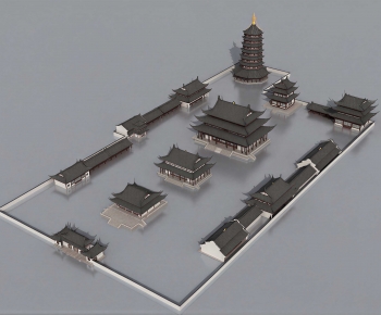 New Chinese Style Appearance Of Commercial Building-ID:446759942