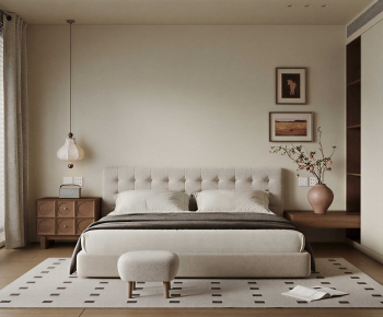 Wabi-sabi Style Bedroom-ID:336415051