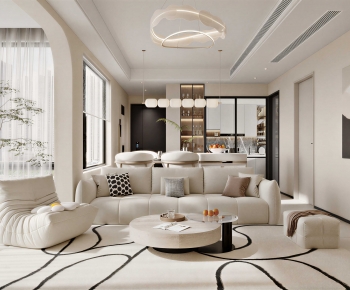 Modern A Living Room-ID:626857044