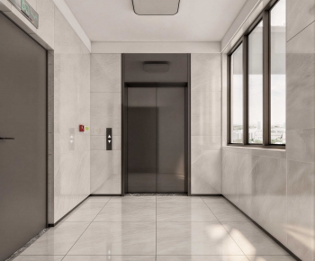 Modern Office Elevator Hall-ID:174069459