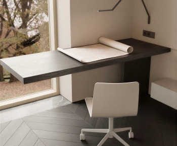 Modern Computer Desk And Chair-ID:385626086
