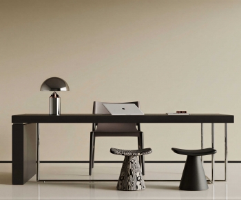 Modern Computer Desk And Chair-ID:124566081