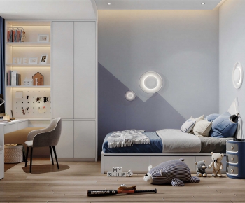 Modern Boy's Room And Son's Room-ID:447582969