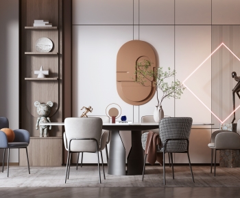 Modern Dining Table And Chairs-ID:364228962