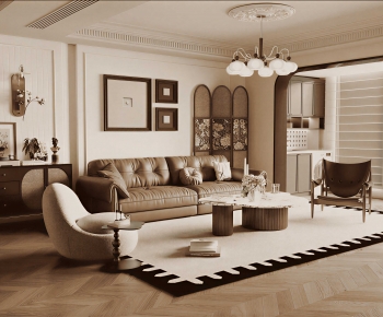 French Style A Living Room-ID:875729083