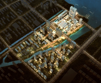 Modern Architectural Bird's-eye View Planning-ID:788340639