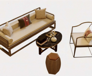 New Chinese Style Sofa Combination-ID:900020634