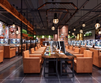 Industrial Style Internet Cafe-ID:551553012