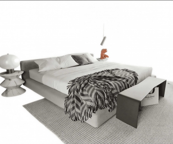 Modern Double Bed-ID:684809726