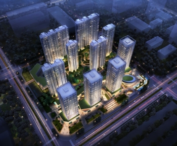 Modern Architectural Bird's-eye View Planning-ID:512342936