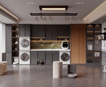 Modern Balcony Laundry Room-ID:977653988