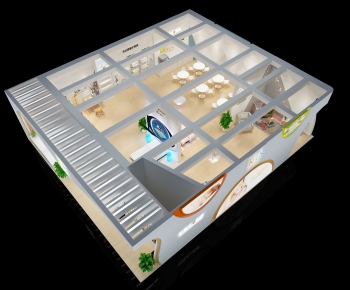 Modern Exhibition Hall-ID:604619032