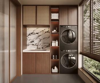 Modern Balcony Laundry Room-ID:422590973