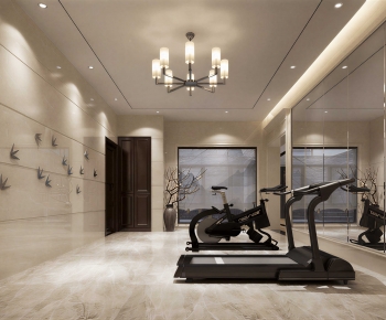 Modern Home Fitness Room-ID:983881959