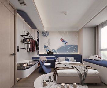 Modern Boy's Room And Son's Room-ID:861047036