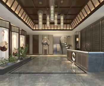 New Chinese Style Lobby Hall-ID:425004964