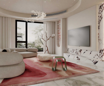 Modern A Living Room-ID:495598086