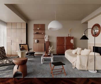 Modern A Living Room-ID:605280441