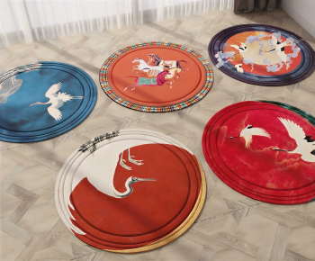 New Chinese Style Circular Carpet-ID:297395947