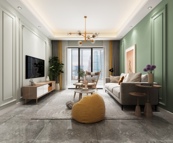 Nordic Style A Living Room-ID:848558906