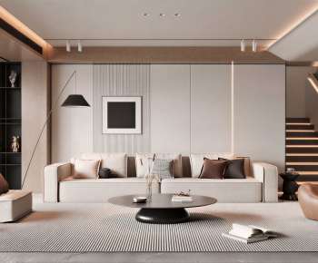 Modern A Living Room-ID:489636907