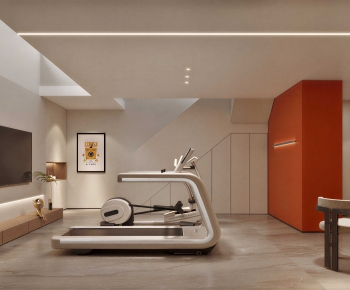 Modern Home Fitness Room-ID:247550962