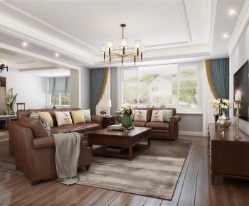 American Style A Living Room-ID:451251982