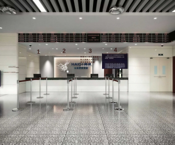 Modern Office Reception Desk-ID:100350497