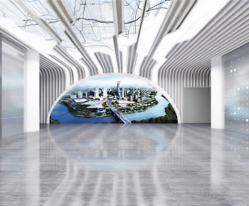 Modern Exhibition Hall-ID:569284923