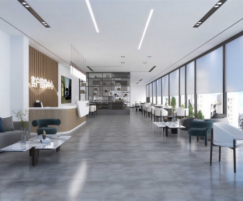 Modern Office Reception Desk-ID:622752909