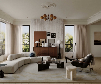 Modern A Living Room-ID:604237087