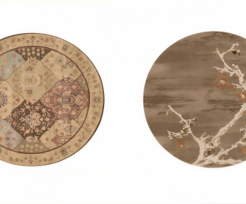 New Chinese Style Circular Carpet-ID:191082951