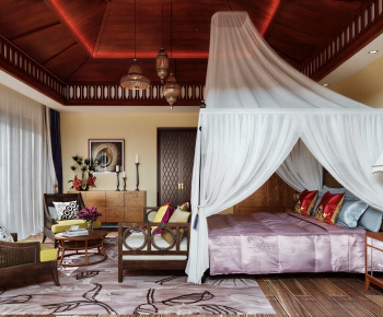 Southeast Asian Style Bedroom-ID:219903959