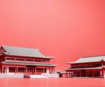 Chinese Style Ancient Architectural Buildings-ID:854357005