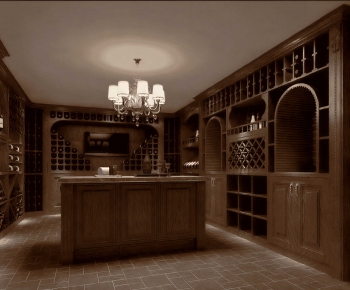 American Style Wine Cellar/Wine Tasting Room-ID:339235078