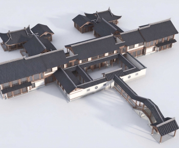 New Chinese Style Ancient Architectural Buildings-ID:926049954