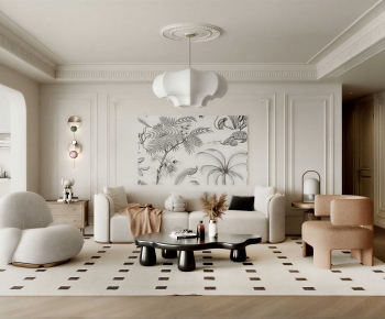 French Style A Living Room-ID:254850432