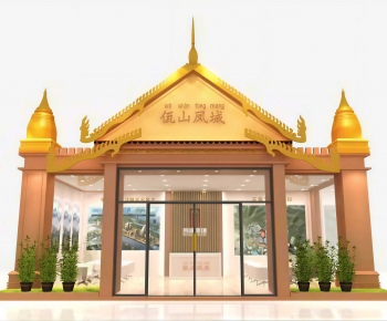 Southeast Asian Style Facade Element-ID:101709485