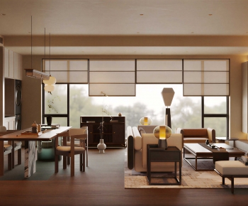 New Chinese Style A Living Room-ID:585309031