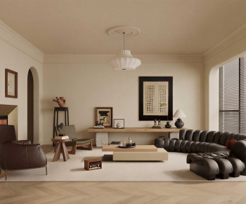 Modern A Living Room-ID:691524034