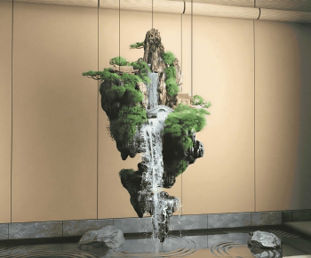 New Chinese Style Rockery Waterscape-ID:536530975
