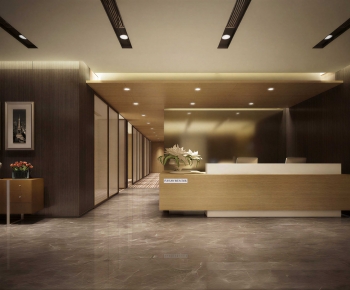 Modern Office Reception Desk-ID:777020931