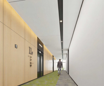 Modern Office Elevator Hall-ID:164524082