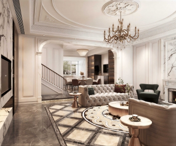 European Style A Living Room-ID:296608927